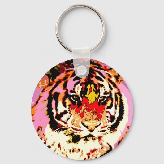 Siberian Tiger Sleutelhanger (Voorkant)