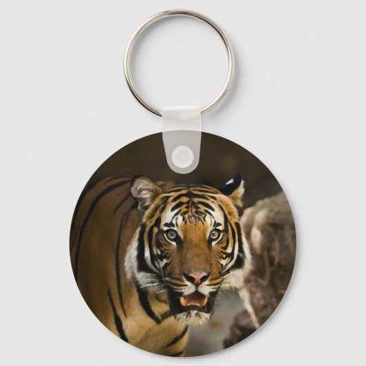 Siberian Tiger Sleutelhanger (Voorkant)