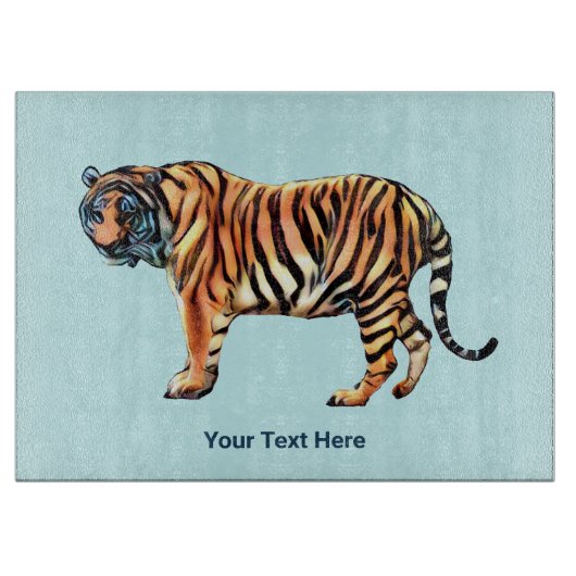 Siberian Tiger Snijplank (Voorkant)