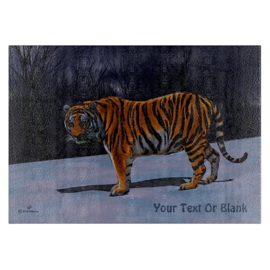 Siberian Tiger Snijplank (Voorkant)