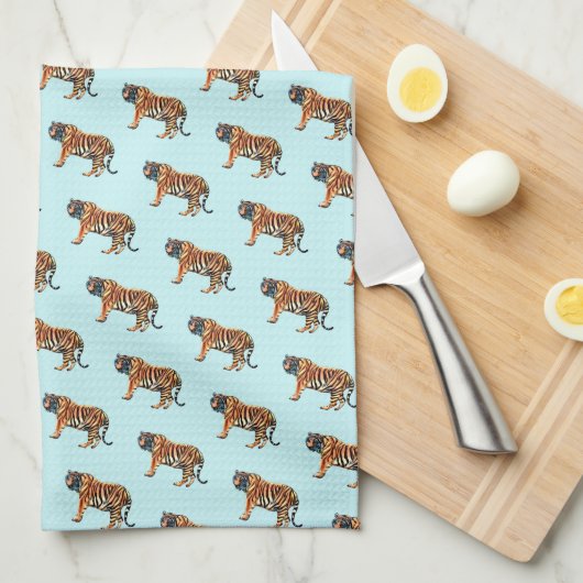 Siberian Tiger Theedoek (Quarter Fold)