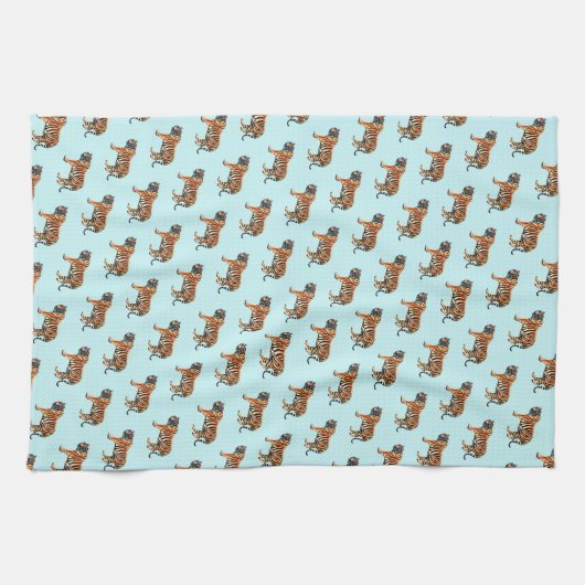 Siberian Tiger Theedoek (Horizontaal)