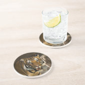 Siberian Tiger Zandsteen Onderzetter (Zijkant)