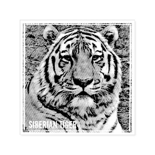 Siberian Tiger Zelfinktende Stempel (Design)