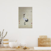 Siberian White Crane Poster (Keuken)