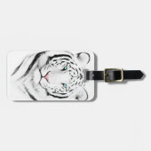 Siberian White Tiger Bagagelabel (Voorkant horizontaal)
