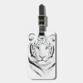 Siberian White Tiger Bagagelabel (Voorkant verticaal)