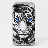 Siberian White Tiger Head - Tiger Blue Case-Mate iPhone Case (Achterkant)