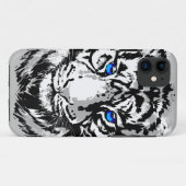 Siberian White Tiger Head - Tiger Blue Case-Mate iPhone Case (Achterkant (horizontaal))