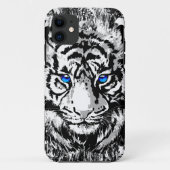 Siberian White Tiger Head - Tiger Blue Case-Mate iPhone Case (Achterkant)
