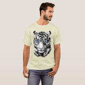 Siberian White Tiger Head - Tiger Blue Eyes T-Shir T-shirt (Voorkant volledig)