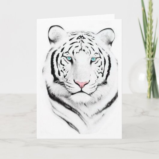 Siberian White Tiger Kaart (Voorkant)