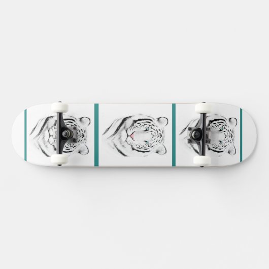Siberian White Tiger Skateboard (Horizontaal)