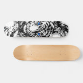 Siberian White Tiger Skateboard Deck (Horizontaal)