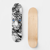 Siberian White Tiger Skateboard Deck (Voorkant)