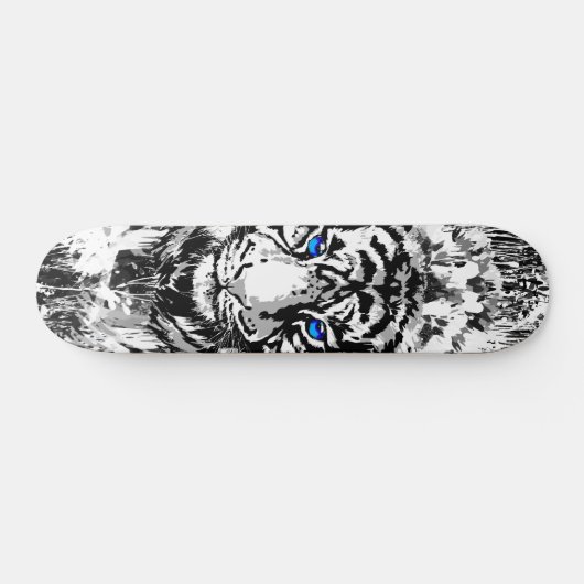 Siberian White Tiger Skateboard Deck (Horizontaal)