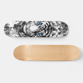 Siberian White Tiger Skateboard Deck (Horizontaal)