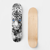 Siberian White Tiger Skateboard Deck (Voorkant)