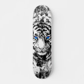 Siberian White Tiger Skateboard Deck (Voorkant)