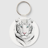 Siberian White Tiger Sleutelhanger (Voorkant)