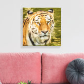 SIBERIANE TIGER OP CANVAS AFDRUK (Insitu (Woonkamer))