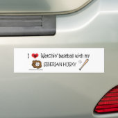 SIBERIANHUSKY BUMPERSTICKER (Op auto)