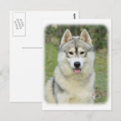Siberië Husky 9L69D-14 Briefkaart (Voorkant / Achterkant)