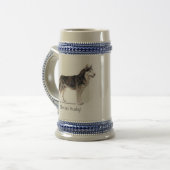 Siberië Husky! Bierpul (Voorkant links)