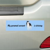 Siberië Husky Bumpersticker, amusante tekst Bumpersticker (Op auto)