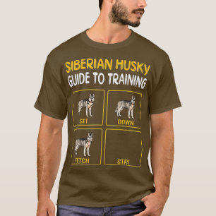 Siberië Husky Guide to training Dog Obedience T-shirt
