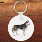 Siberië Husky! Sleutelhanger (Voorkant)