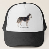 Siberië Husky! Trucker Pet (Voorkant)