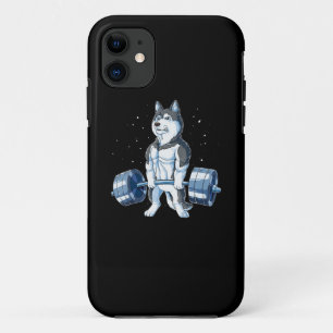 Siberië Husky Weightising Funny Deadlift Mannen Case-Mate iPhone Case
