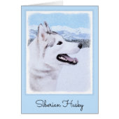 Siberië Husky (zilver en wit) schilderende hond ku (Voorkant)