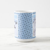 Siberië Husky (zilver en wit) schilderende hond ku Koffiemok (Center)