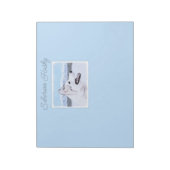 Siberië Husky (zilver en wit) schilderende hond ku Notitieblok (Linkerzijde)