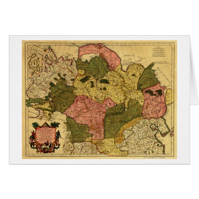 Siberië, RuslandPanoramische Kaart Siberië, Ruslan (Voorkant Horizontaal)