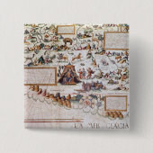 Siberië Vierkante Button 5,1 Cm (Voorkant)