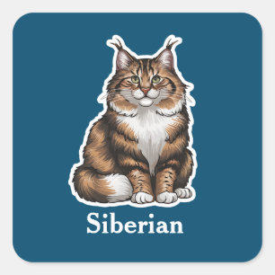 Siberië Vierkante Sticker
