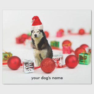 Siberisch Husky Christmas Ornament inpakpapier