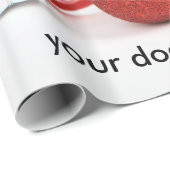 Siberisch Husky Christmas Ornament inpakpapier (Rol Hoek)