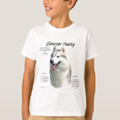 Siberisch Husky Geschiedenis Ontwerp T-shirt (Voorkant)