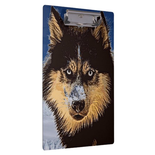 Siberisch Husky Klembord (Rechts)