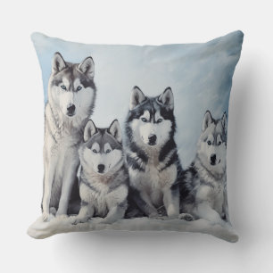 Siberisch Husky-pakket Kussen