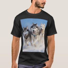 Siberisch Husky-pakket T-shirt