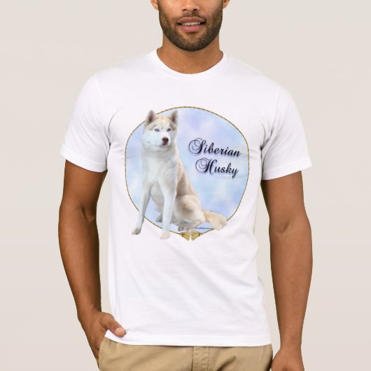 Siberisch Husky Portrait T-shirt (Voorkant)