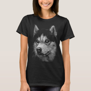Siberisch Husky Portret 5 T-shirt
