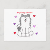 Siberisch Schor BontValentijn Feestdagenkaart (Voorkant)