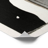 Siberische Bluechat naast een pioen door Ohara Kos Poster (Hoek)