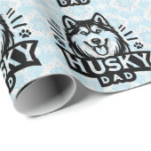 Siberische Geest: Het vaderschap omarmen als Husky Cadeaupapier (Rol Hoek)